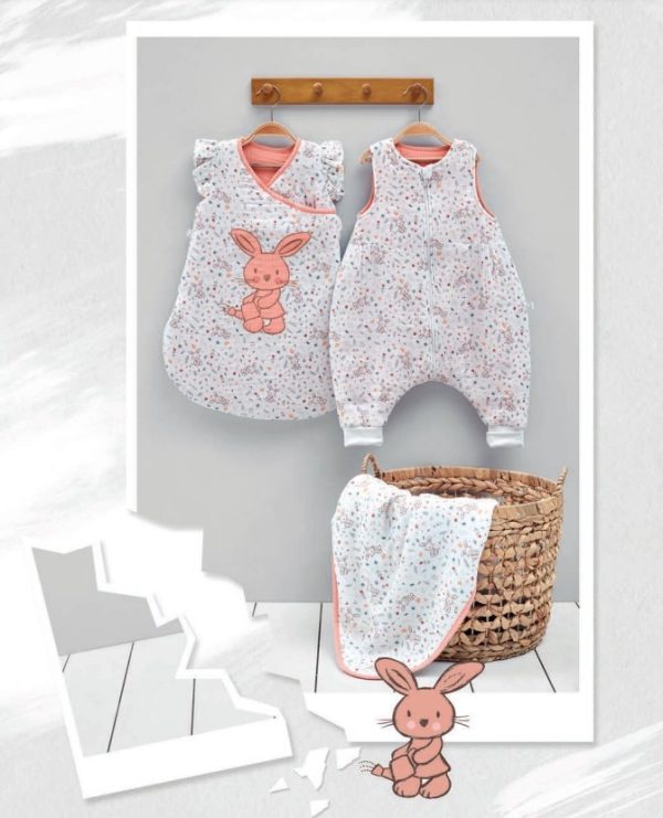 Penye Baskılı Bebek Battaniye ve Kundak, Elyaflı